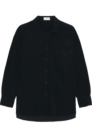 The Row Lancaster Long Sleeve Shirt in Navy