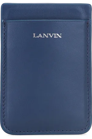 Lanvin Magnetic Phone Card Holder in Navy