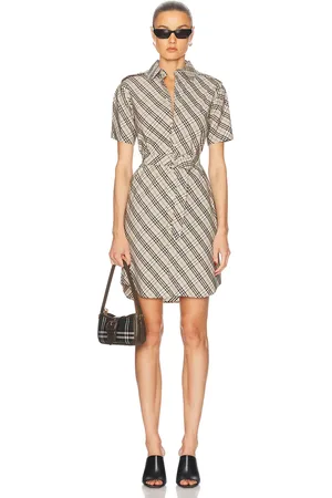 Burberry Shirt Dress in Beige