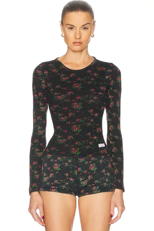Alexander Wang Long Sleeve Tee in Black