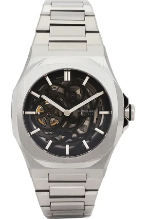 D1 MILANO Mechanical Skeleton 41.5mm Watch in Metallic