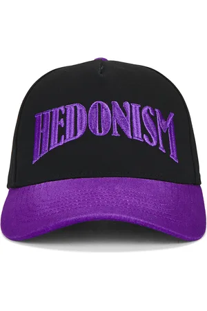 Midnight Hedonism Trucker Hat in Black,Purple