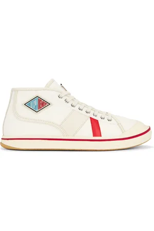 Bottega Veneta High Top Lace-Up Sneaker in Beige