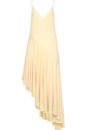 Alaïa Asymmetrical Dress in Yellow