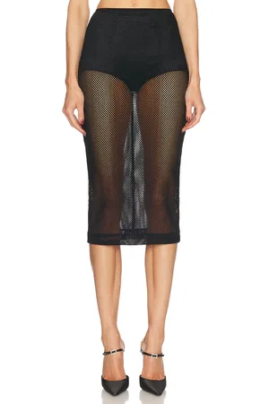 Dolce & Gabbana Sheer Midi Skirt in