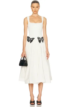 PATBO Merian Knit Midi Dress in Ivory