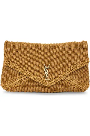 Saint Laurent YSL Pouch in Tan