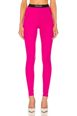 Tom Ford Logo Waist Legging in Fuchsia