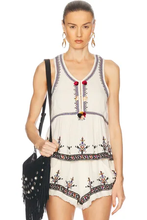 Isabel Marant Kourtney Top in Ivory