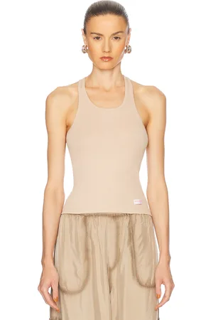 Alexander Wang Classic Racer Tank Top in Nude