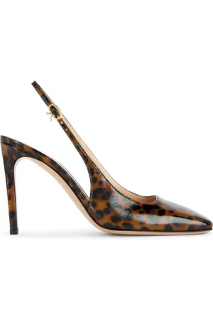 Gianvito Rossi Christina Sling Nuit Pump in Brown