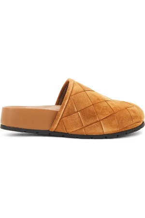 Bottega Veneta Reggie Flat Slide in Brown