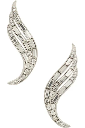 Jil Sander Stud Earrings in Metallic Silver