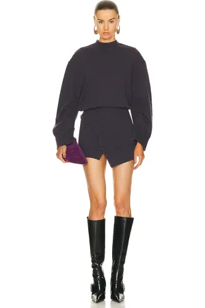The Attico Ivory Mini Dress in Navy