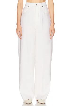 Bottega Veneta Wide Leg Trouser in White
