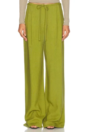 Rohe Relaxed Drawstring Trousers in Green