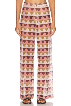 Adriana Degreas Giardino Straight Pant in Mauve