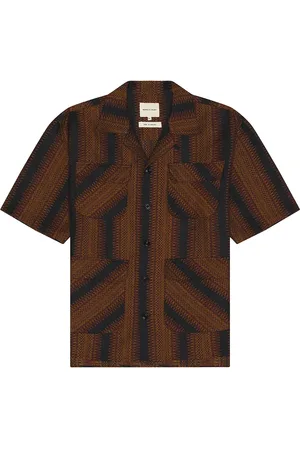 Nicholas Daley Aloha Shirt in Brown