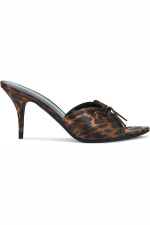 Balenciaga Knife Bow Sandal in Brown