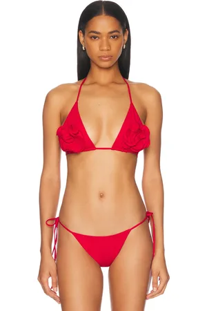 MAGDA BUTRYM Floral Bikini Top in