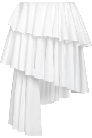 Alaïa Spiral Skirt in White