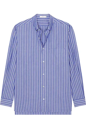 The Row Bresson Long Sleeve Shirt in Blue