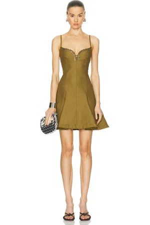 Ludovic De Saint Sernin Easy Cleavage Dress in Olive