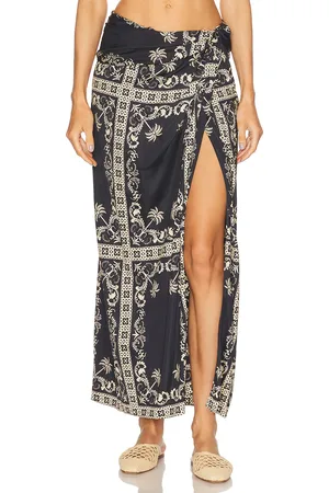 JOHANNA ORTIZ Dream Tiles Ankle Skirt in Black