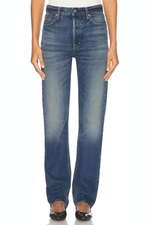 GRLFRND Walker Mid Rise Slim in Blue