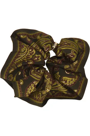 Saint Laurent Scrunchie in Olive