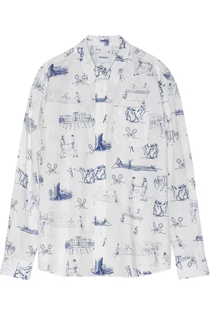 Palmes Printed Poplin Shirt in