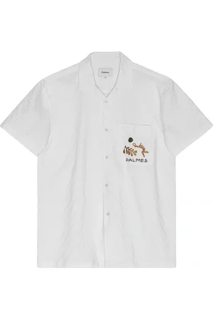 Palmes Short-Sleeved Shirt in Ivory