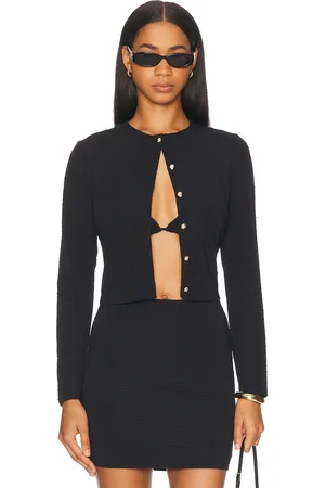La Porte Lauren Swim Cardigan in Black