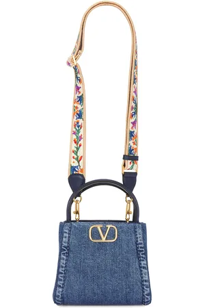 VALENTINO GARAVANI Alltime Small Double Handle Bag in Blue