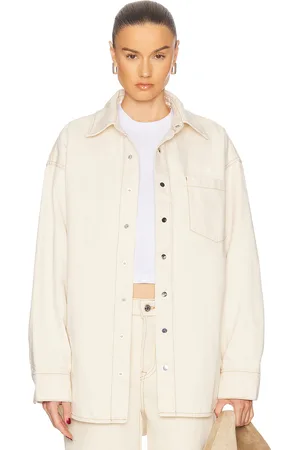 GRLFRND Donna Shirt in Beige