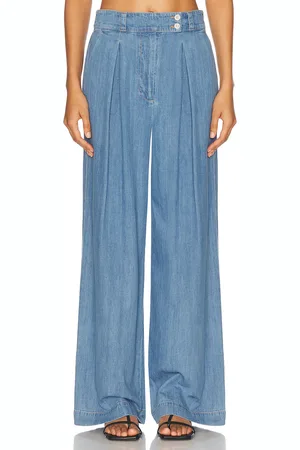 Jenni Kayne Newport Straight Leg Pant in Blue