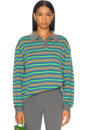 SANDY LIANG Woods Sweater in Green,Grey