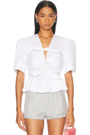 Ganni Tie Strap Blouse