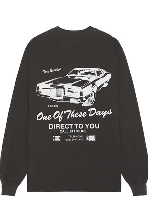 One Of These Days Tire Service Long Sleeve Tee in Black