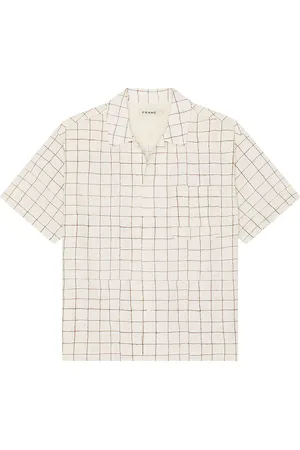 Frame Vintage Print Shirt in Cream