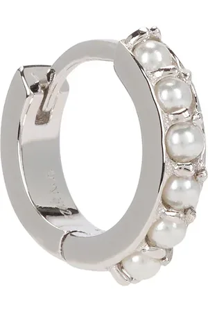 Serge DeNimes Pearl Hoop Earring in Metallic