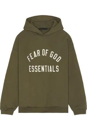 FEAR OF GOD Fleece Hoodie in Army