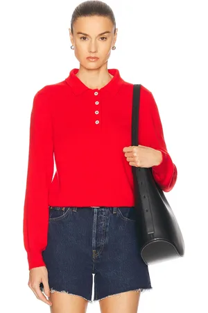 &Daughter Aiofe Polo Sweater in Red