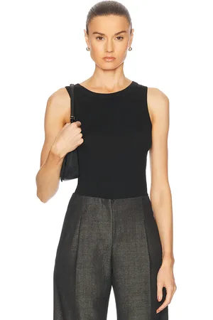 St Agni Organic Cotton Bateau Tank in Black