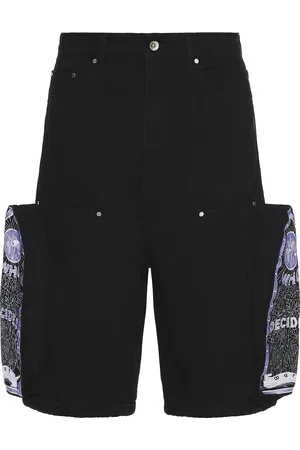 Who Decides War by Ev Bravado Side Embroidery Short in Black