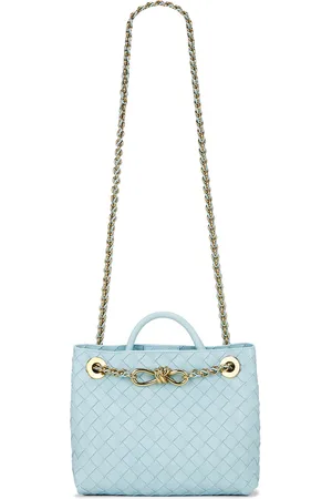 Bottega Veneta Small Andiamo Bag in Baby Blue