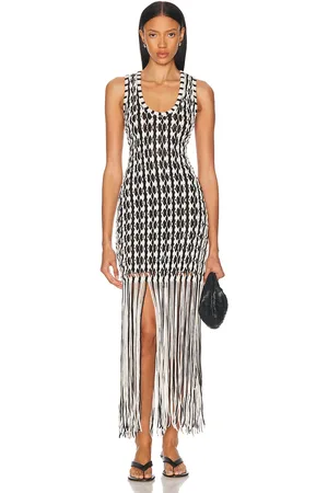 Simkhai Sonia Tank Dress in Black,White