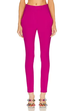 The Attico Berry Long Pant in Fuchsia