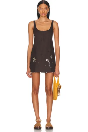 SIEDRES Alites Dress in Chocolate