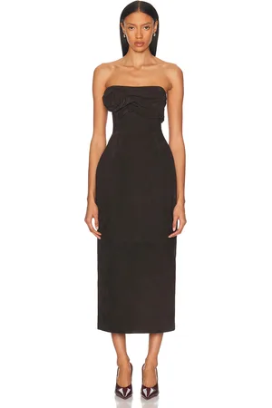 MAGDA BUTRYM Strapless Ruched Dress in